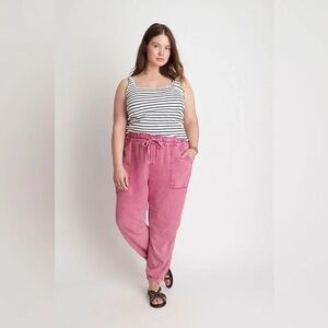 Anthropologie Rhys Utility Jogger pants in pink
